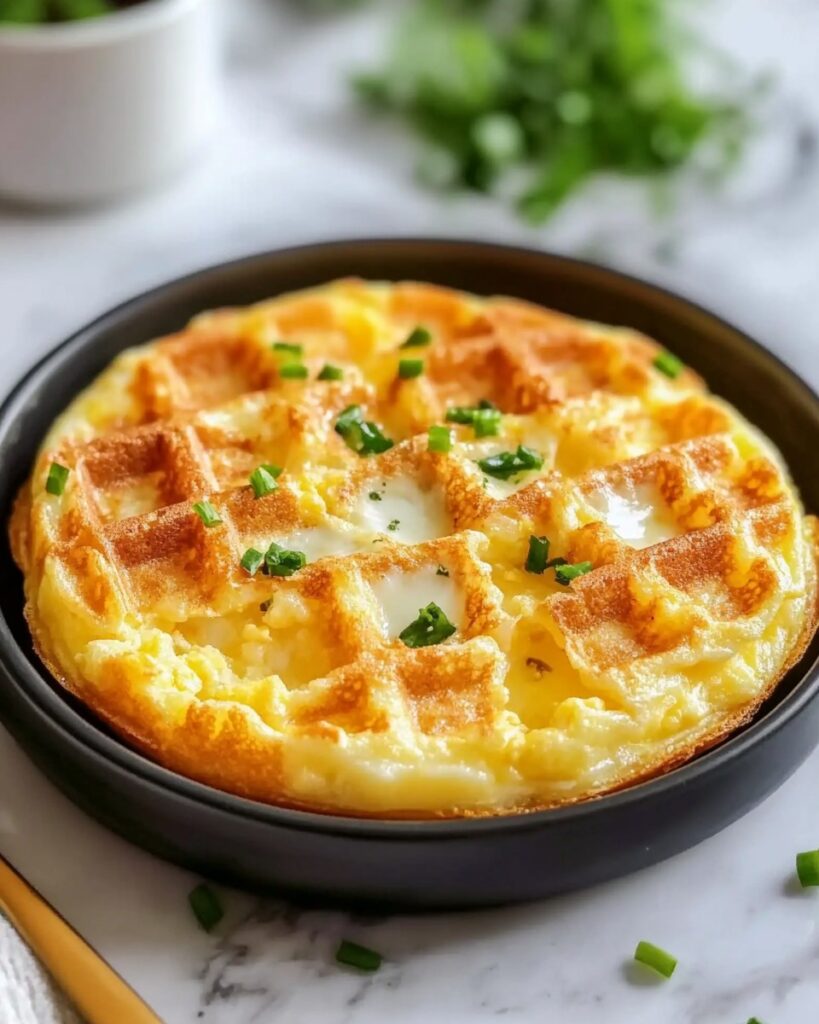 Low Carb Egg and Cheese Chaffle