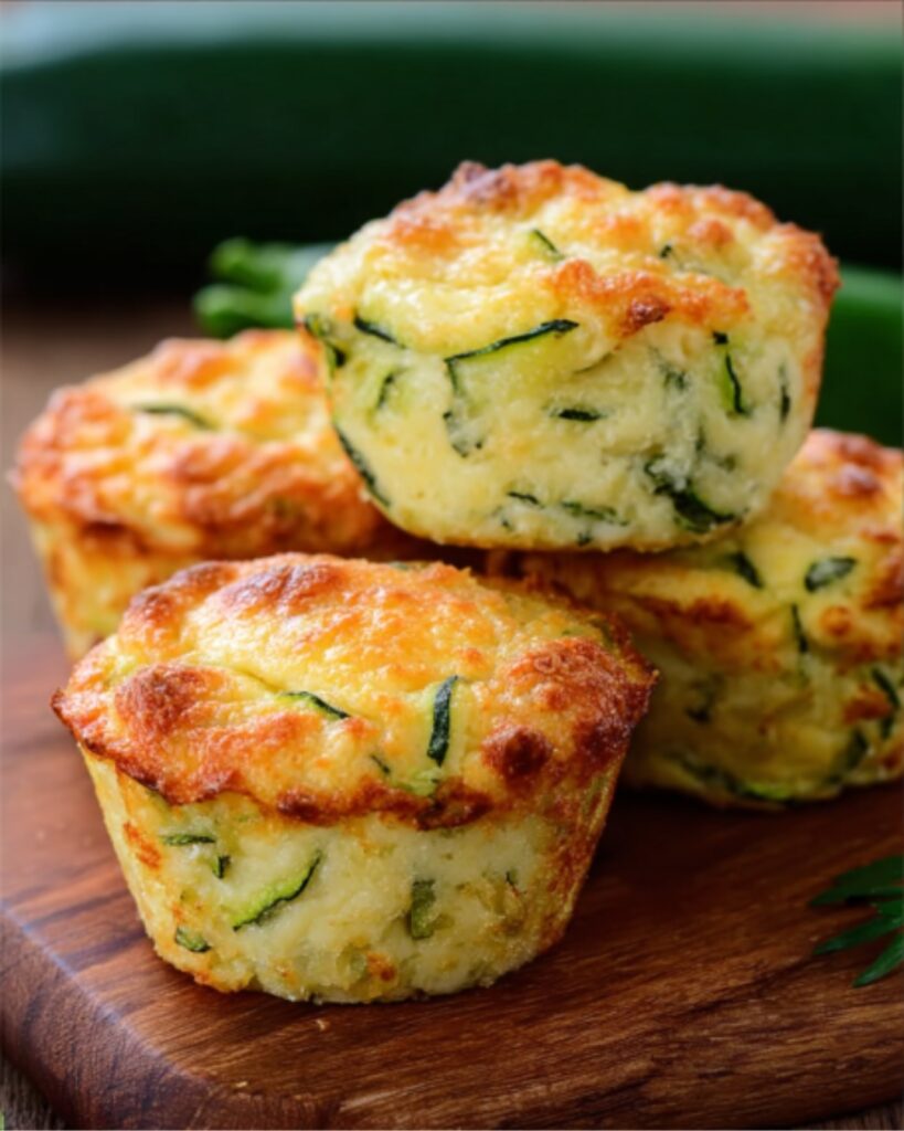 Cheesy Zucchini Potato Muffins finished dish