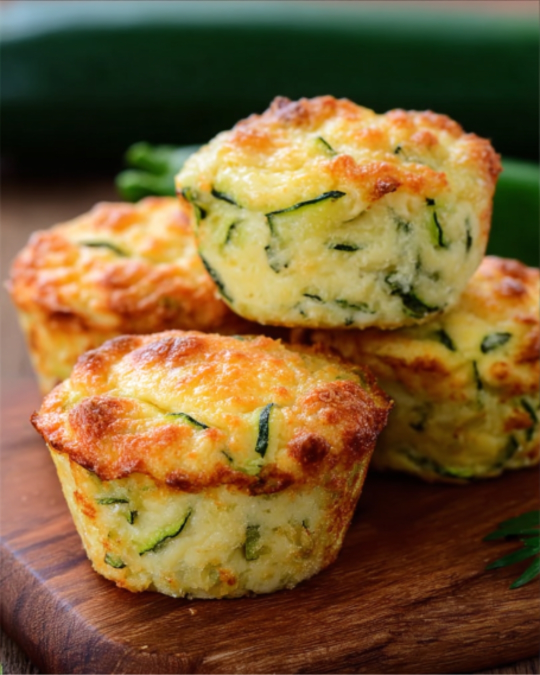 Cheesy Zucchini Potato Muffins