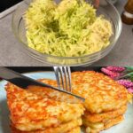 Zucchini and Vegetable Fritters with Garlic-Cucumber Sauce