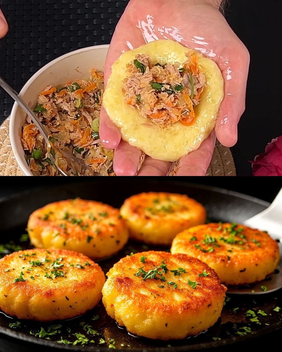 Crispy Tuna and Potato Fritters with Greek Yogurt Sauce