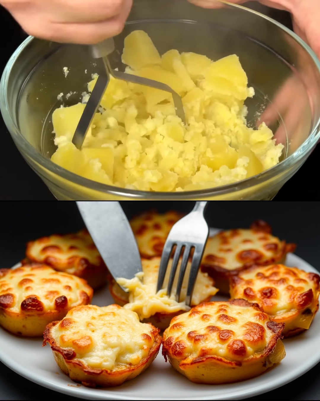 Cheesy Mashed Potato Muffins