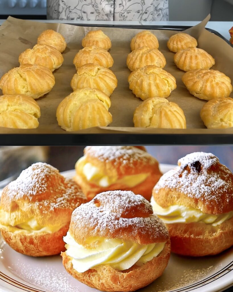 Classic Cream Puffs: A Delightful Indulgence finished dish