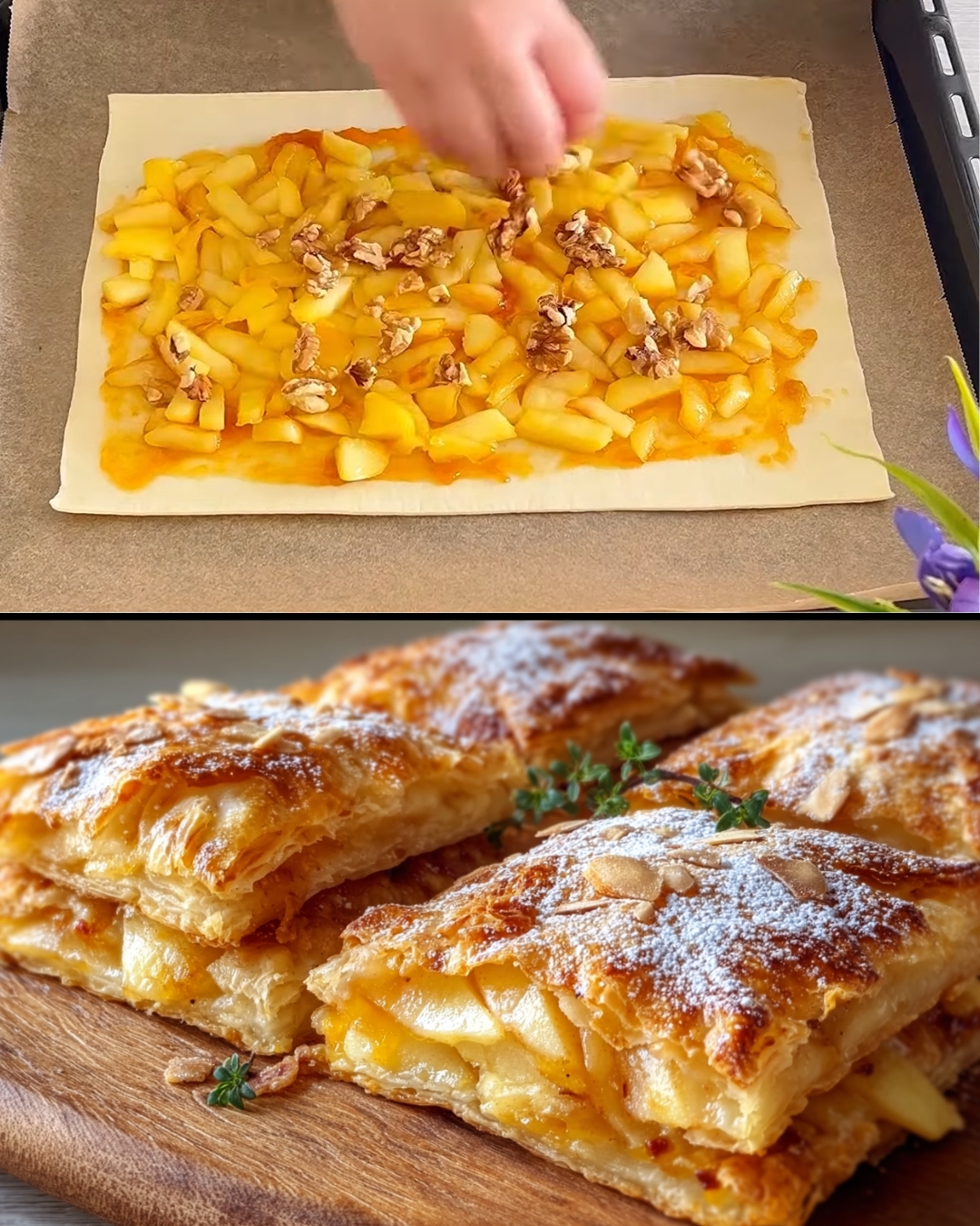 Apple & Walnut Puff Pastry Tart