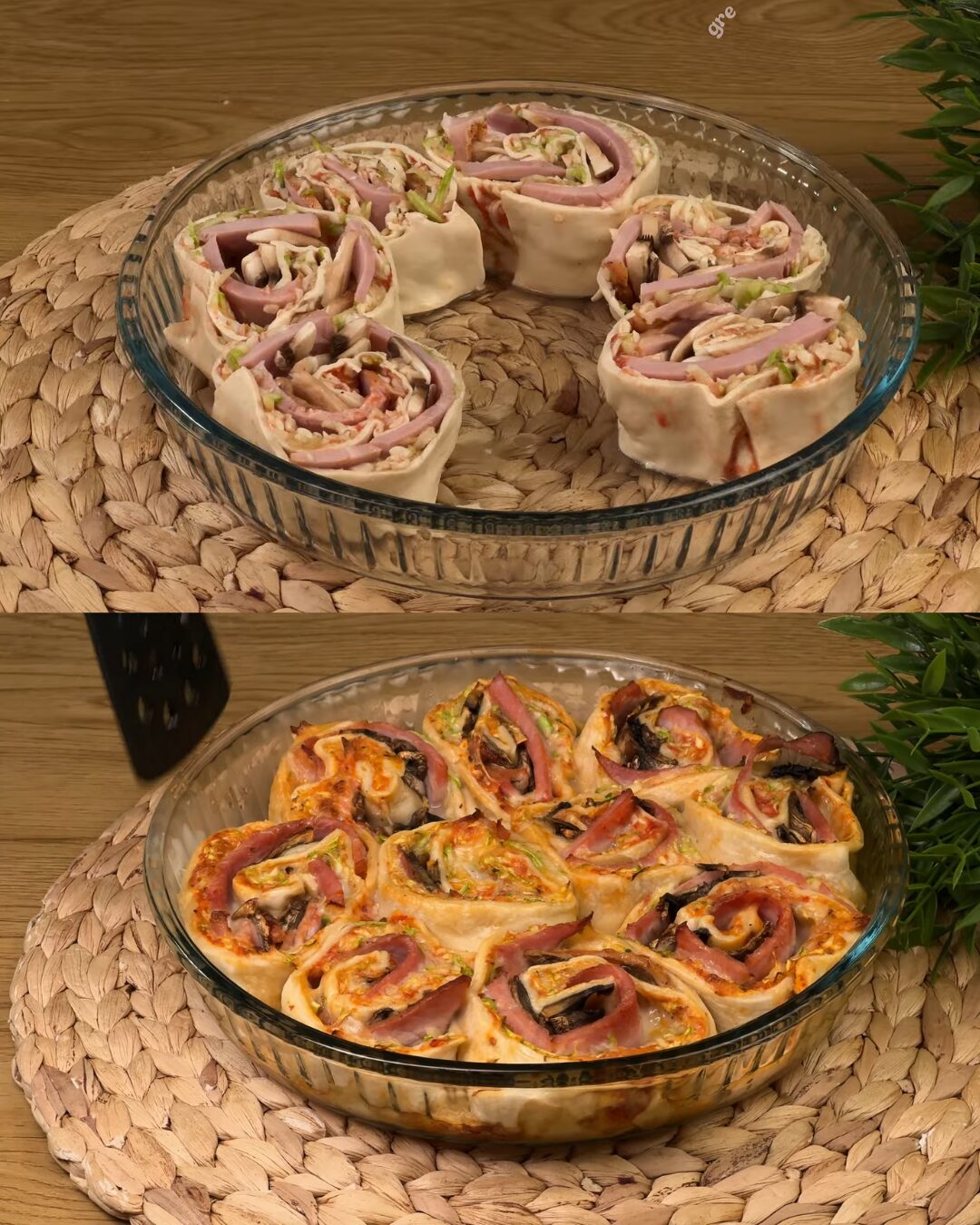 Puff Pastry Bake with Ham, Vegetables, and Creamy Pickle Sauce