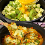 Zucchini and Pepper Bake with Eggs and Cheese