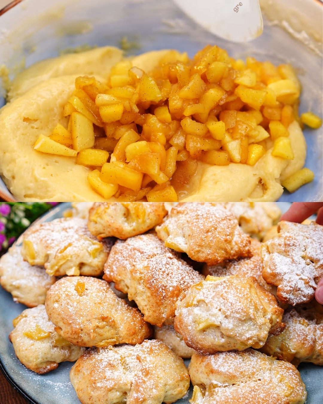 Soft Apple Cookies with Cinnamon and Lemon