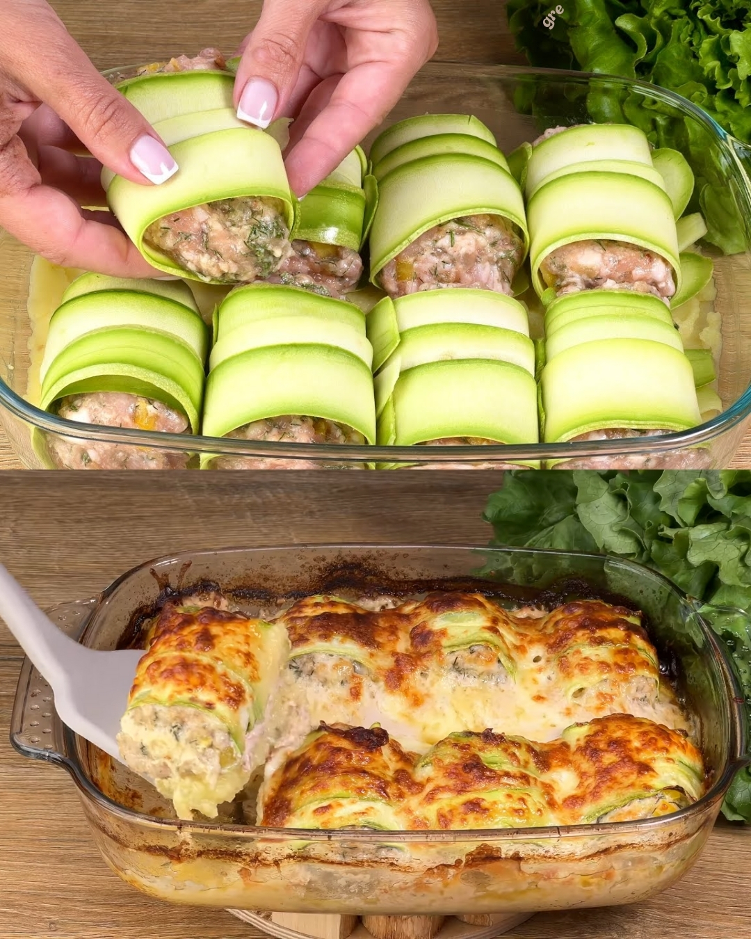 Savory Potato and Zucchini Bake with Minced Meat