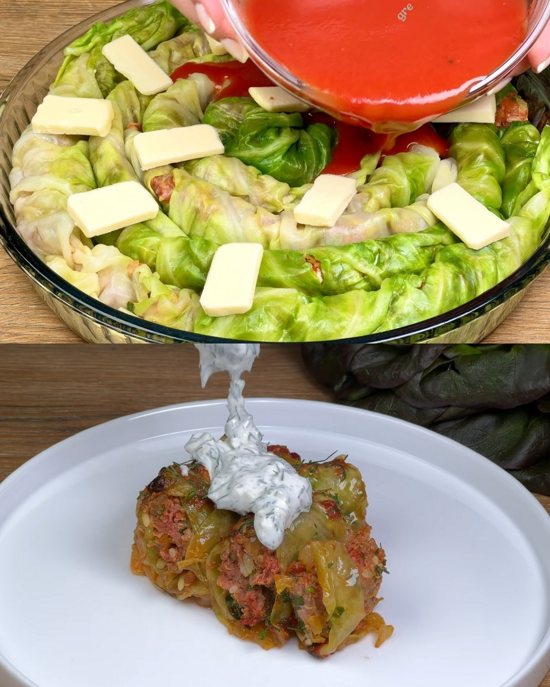 Stuffed Cabbage Bake with Savory Meat & Rice Filling
