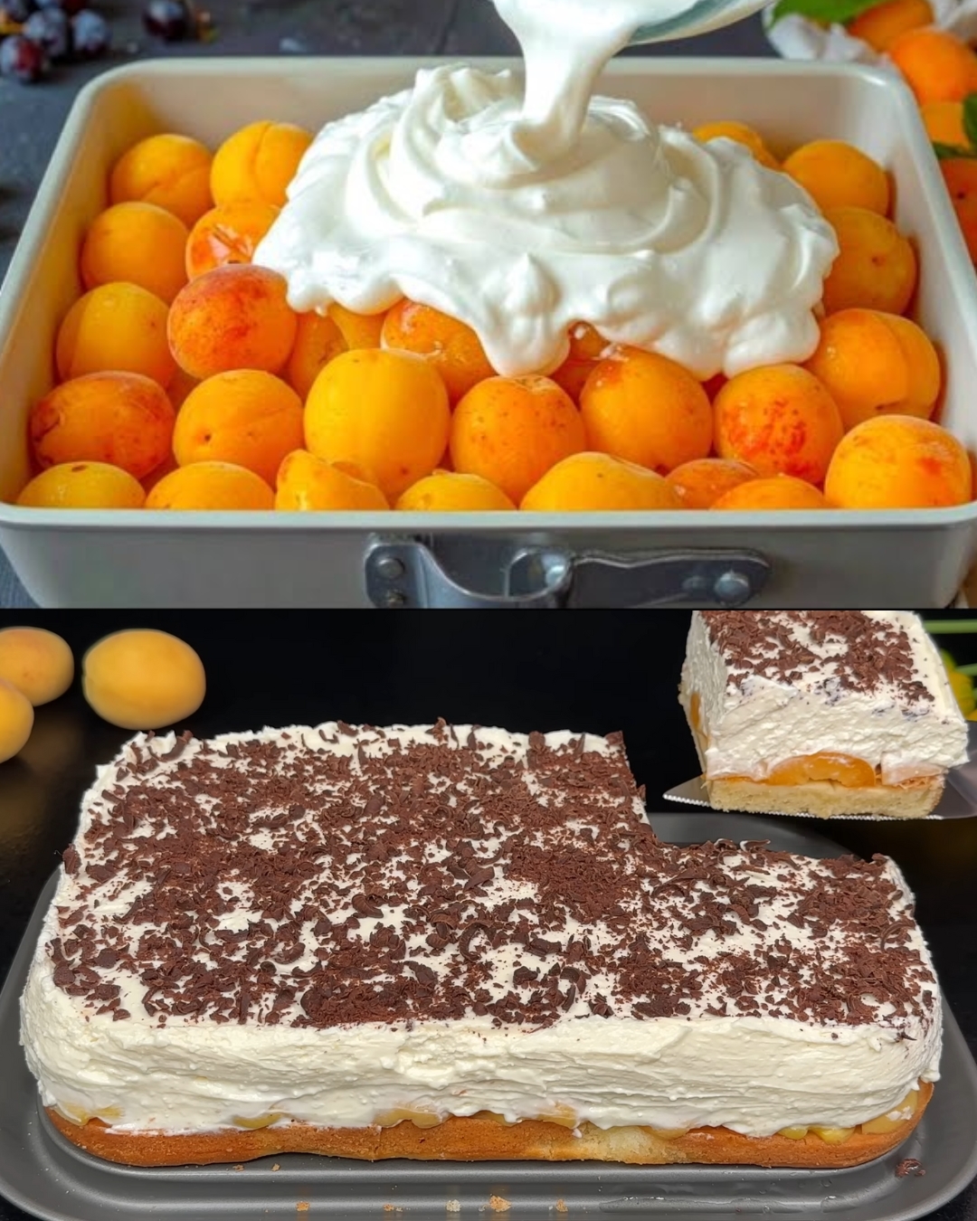 Apricot Mascarpone & Cottage Cheese Tart