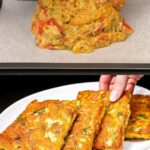 Zucchini & Vegetable Egg Bake with Tangy Dill Mayo Sauce