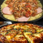 Zucchini, Potato & Mushroom Egg Fritters with Creamy Mustard-Dill Sauce