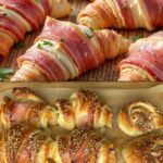 Ham & Cheese and Fruit Jam Puff Pastry Triangles