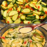 Zesty Creamed Zucchini with Lemon, Herbs & Tomato
