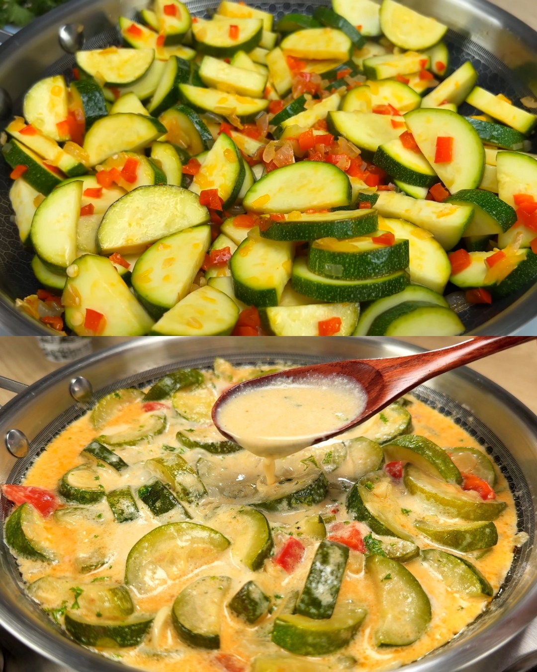 Zesty Creamed Zucchini with Lemon, Herbs & Tomato
