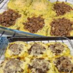 Potato Nests with Savory Meat & Cheese Filling