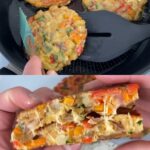 Quick Veggie Potato Fritters with Creamy Garlic Dill Sauce