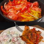 Baked Chicken Fillets with Rich Vegetable Sauce and Fresh Side Salad