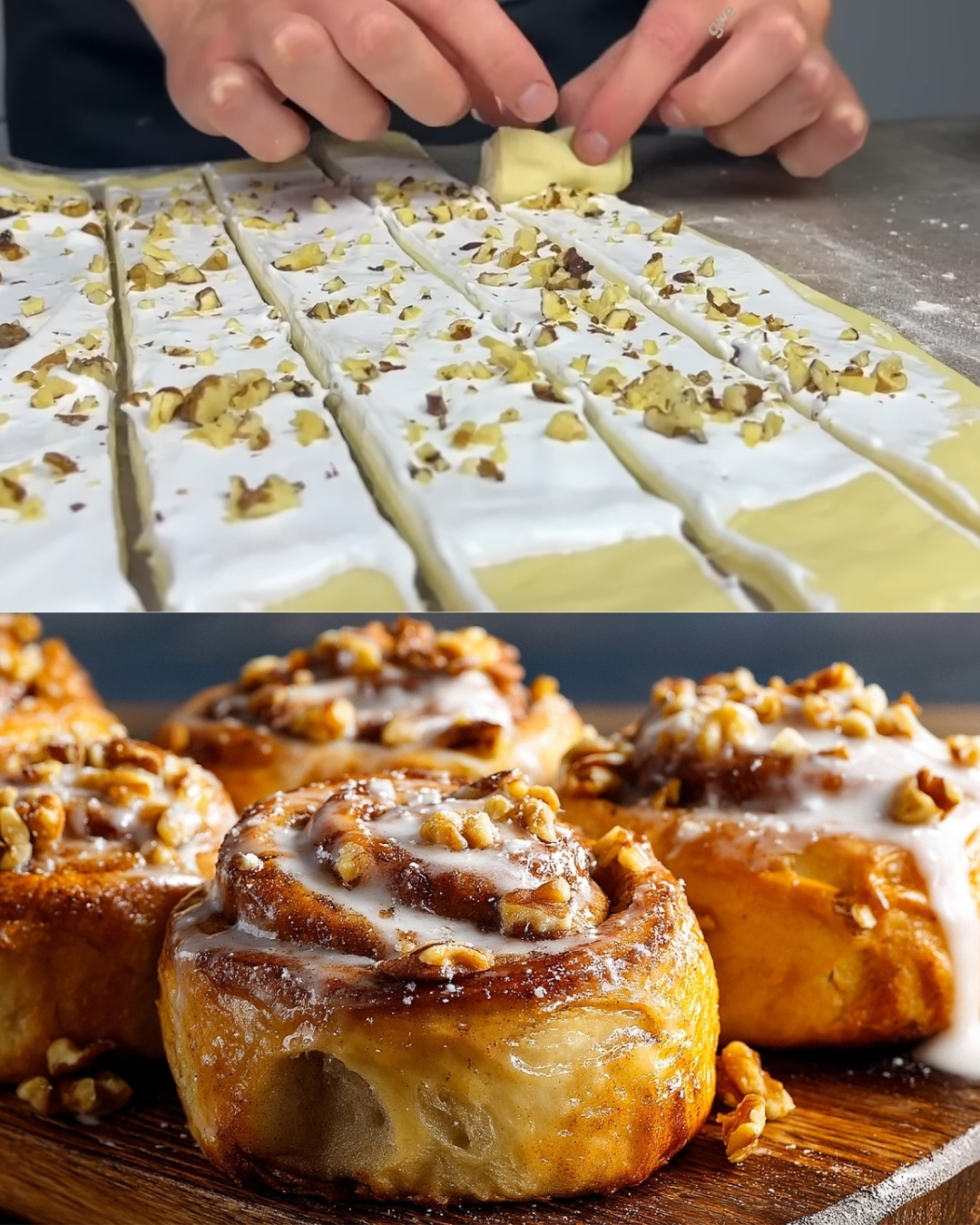 Swirled Walnut Meringue Rolls with Yogurt Dough: A Soft and Dreamy Delight