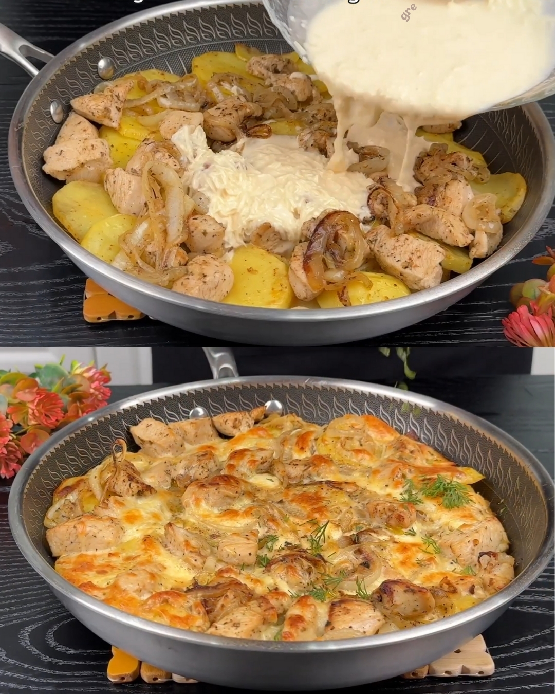 Cheesy Baked Chicken and Potato Casserole
