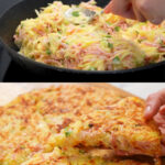 Crispy Potato and Sausage Skillet Cake