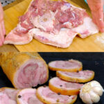 Homemade Pork Knuckle Ham Roll (Tender Meat in Skin Wrap)