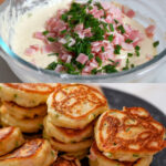 Savory Kefir Pancakes with Bacon and Green Onions