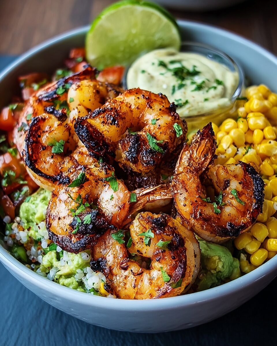 Best Grilled Shrimp Bowl