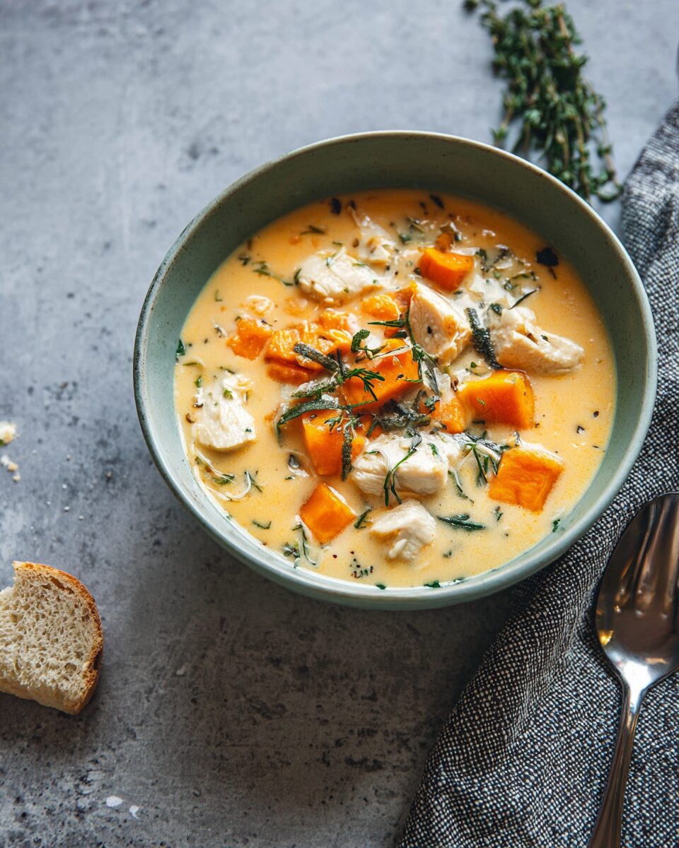 Creamy Chicken Sweet Potato Soup