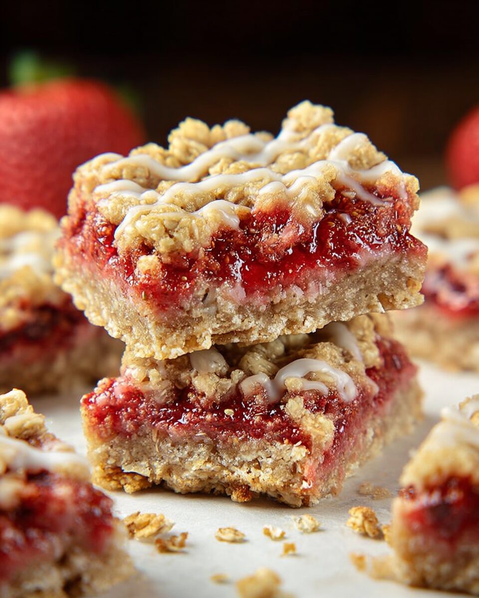 Strawberry Oatmeal Bars