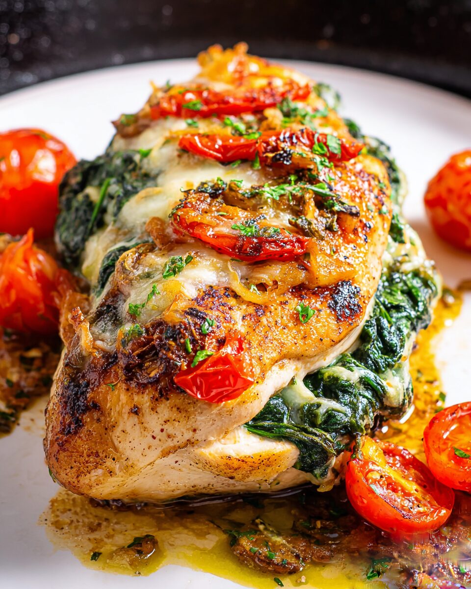 Spinach Stuffed Chicken Breast