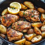 Garlic Butter Chicken and Potatoes Skillet