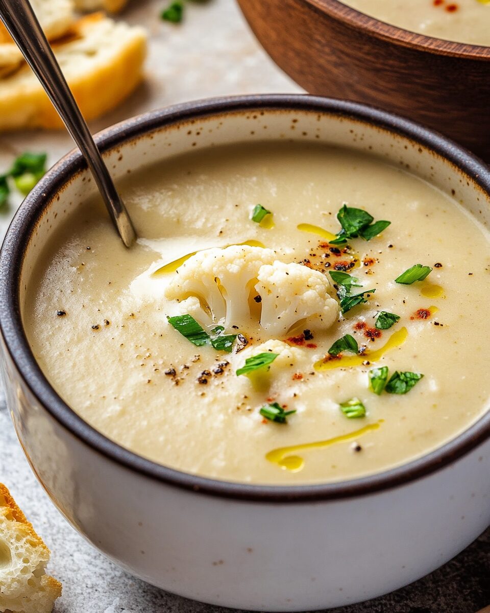 Roasted Cauliflower Soup