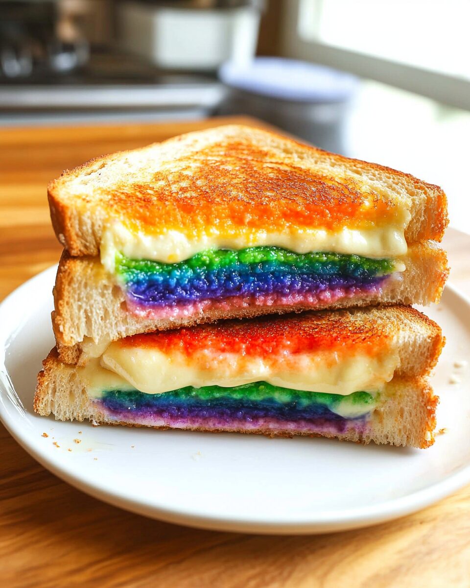 Rainbow Grilled Cheese