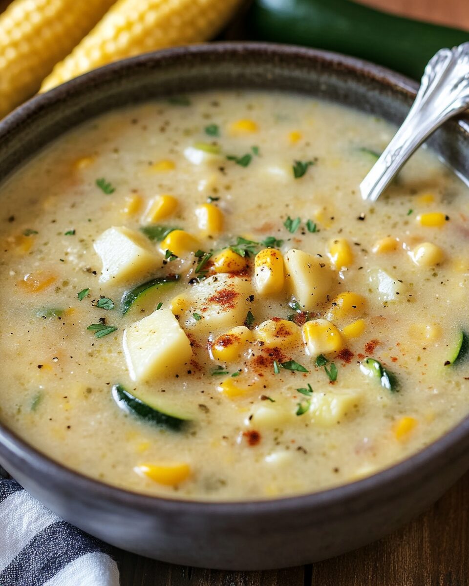 Summer Corn and Zucchini Chowder