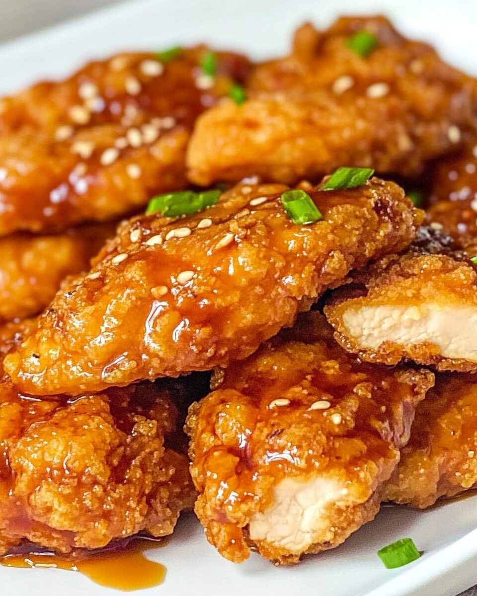 Double Crunch Honey Garlic Chicken