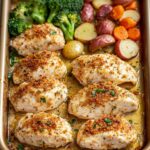 Parmesan Crusted Chicken Sheet Pan Dinner