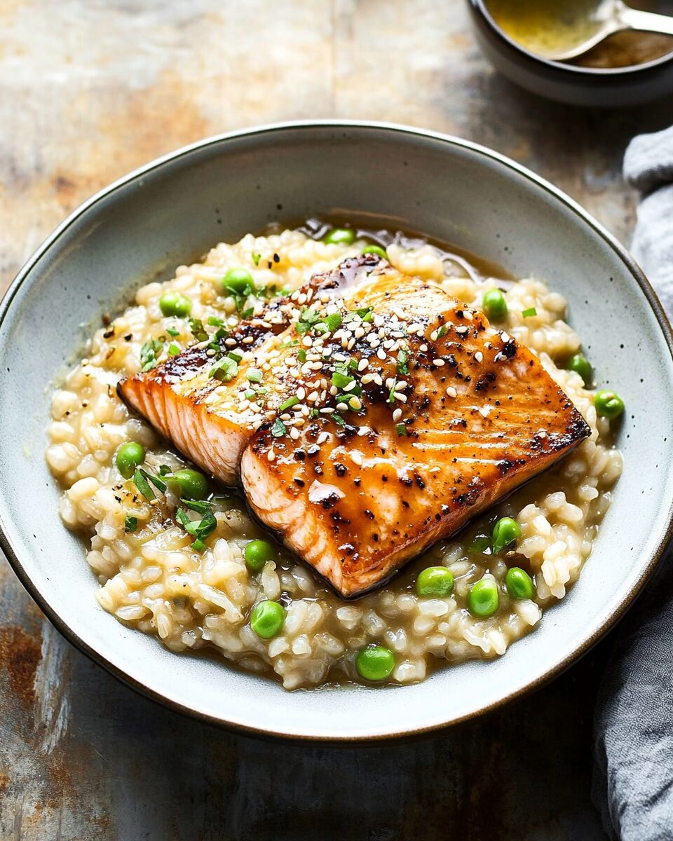 Japanese-Style Risotto with Seared Salmon