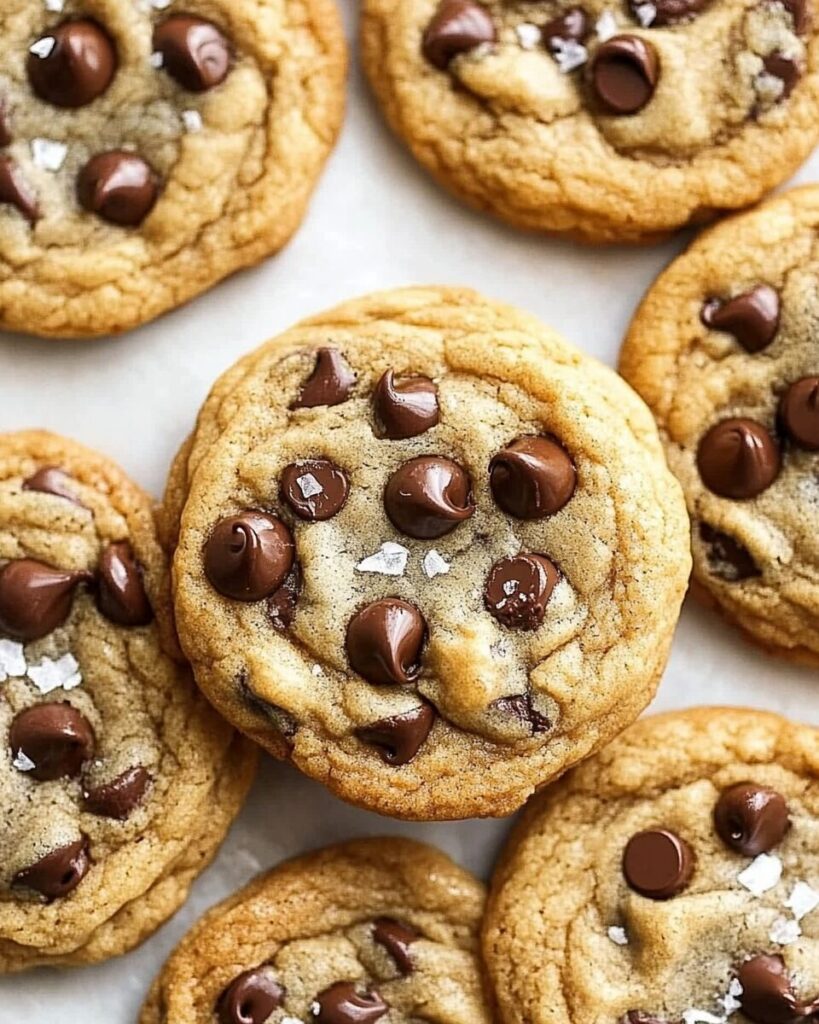 Bakery Style Chocolate Chip Cookies finished dish