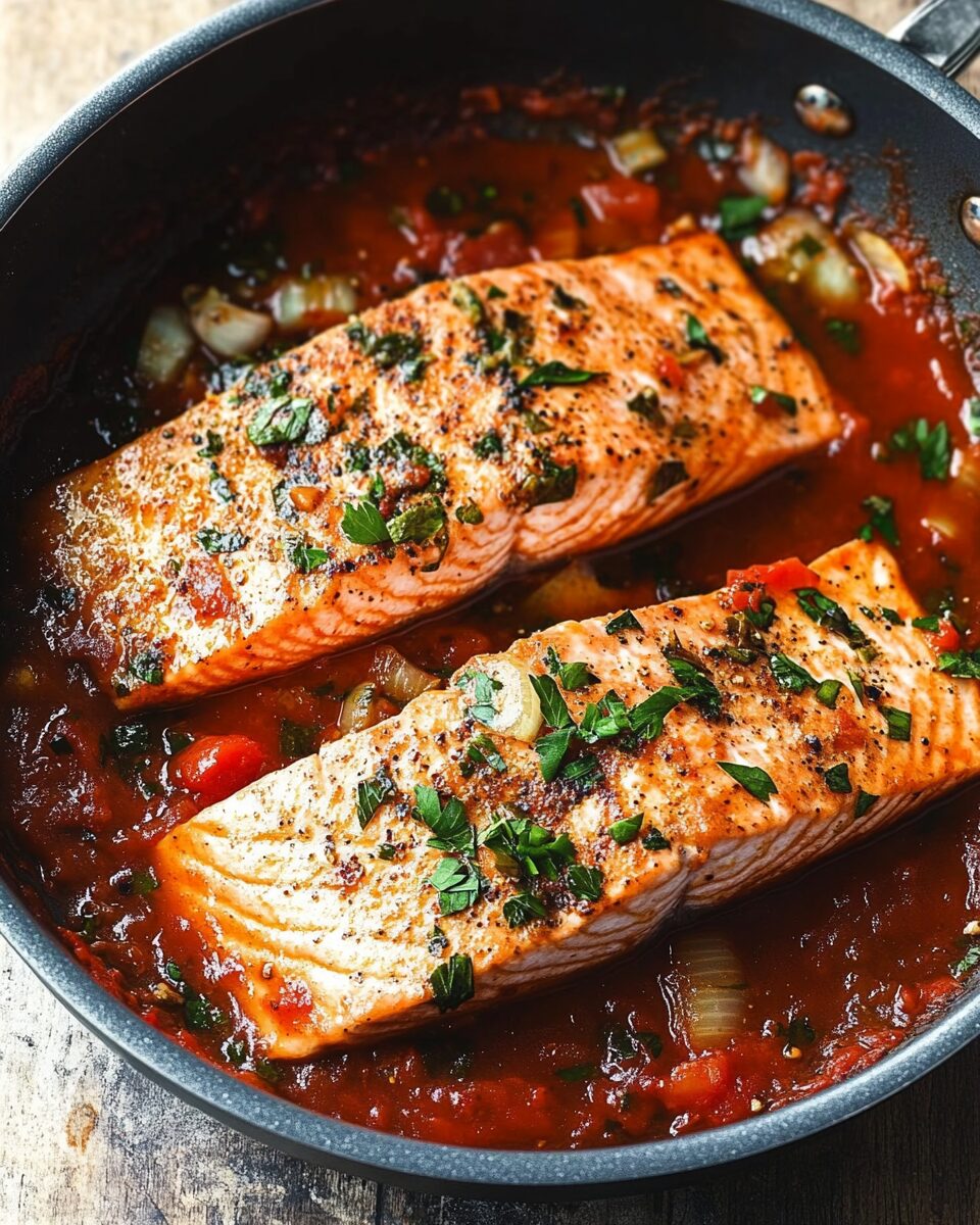 Spicy Salmon All’Arrabbiata