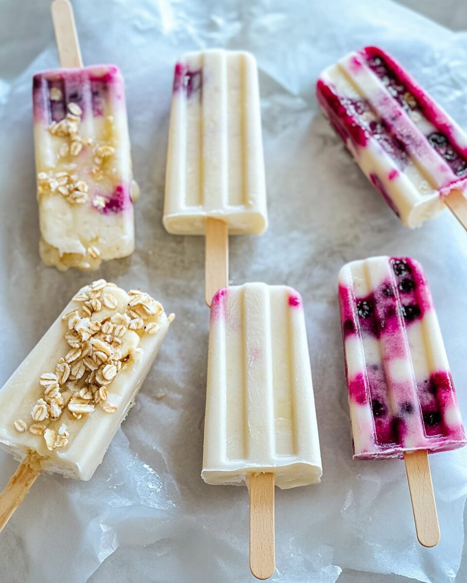 Frozen Banana Yogurt Pops