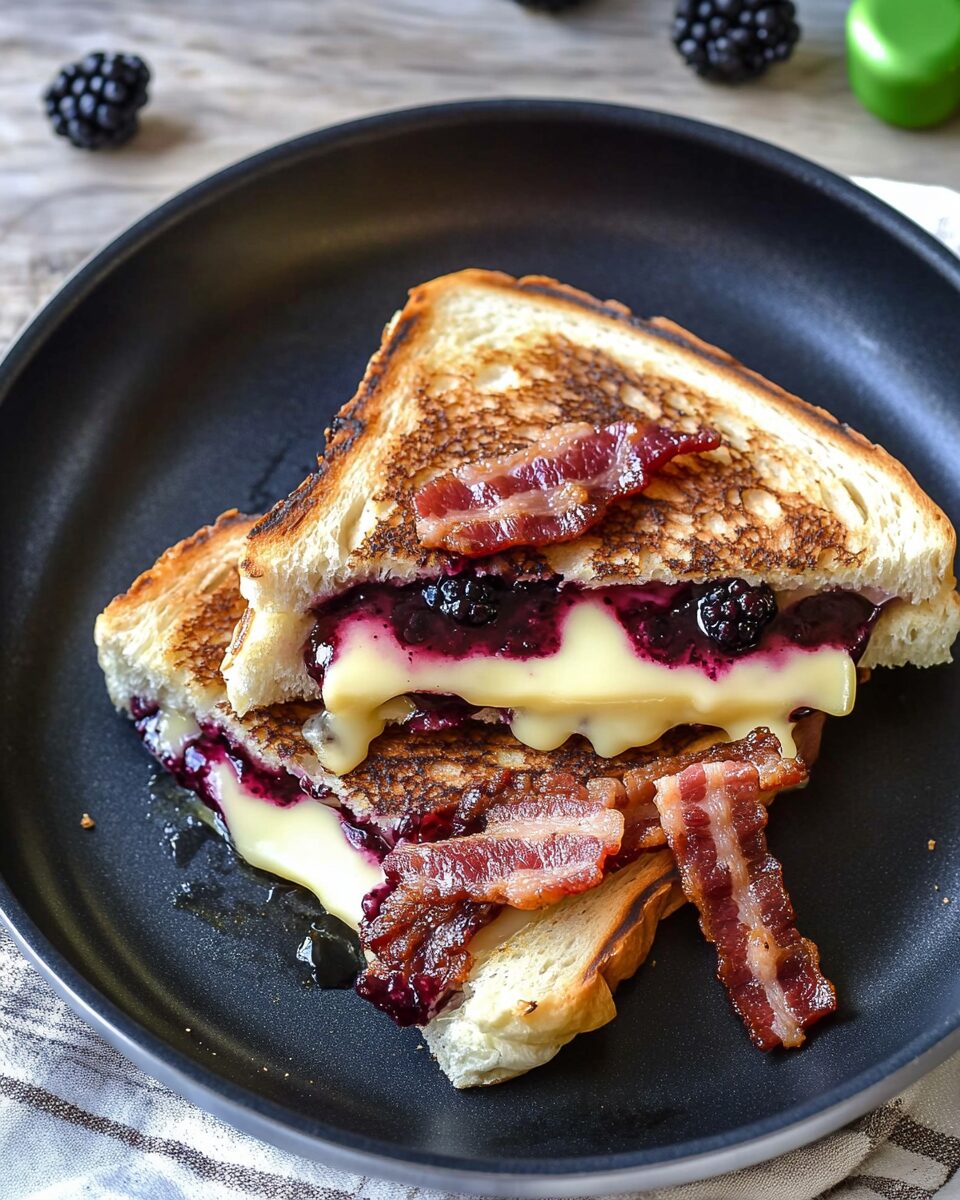 Blackberry Bacon Grilled Cheese