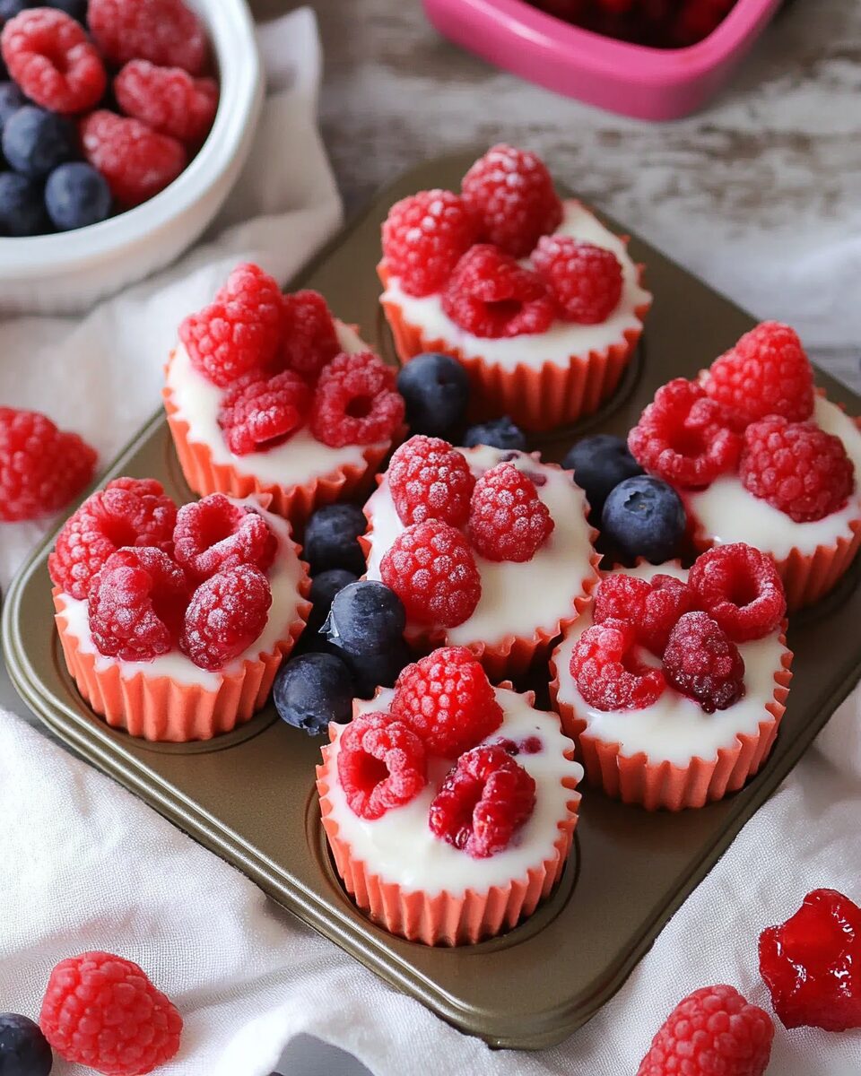 Yogurt Bites with Berries and Honey