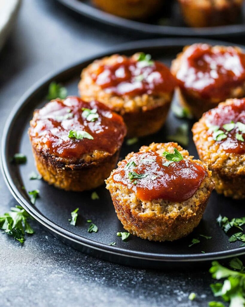 Mini BBQ Meatloaf Muffins