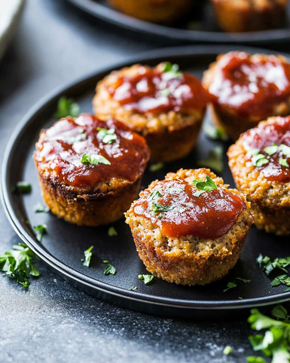 Mini BBQ Meatloaf Muffins