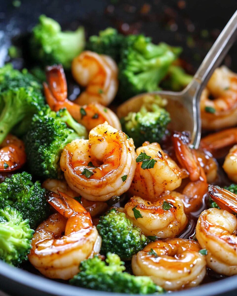 Honey Garlic Butter Shrimp with Broccoli