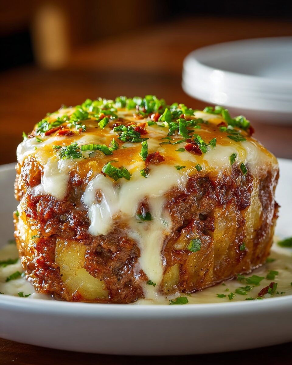 Loaded Potato and Meatloaf