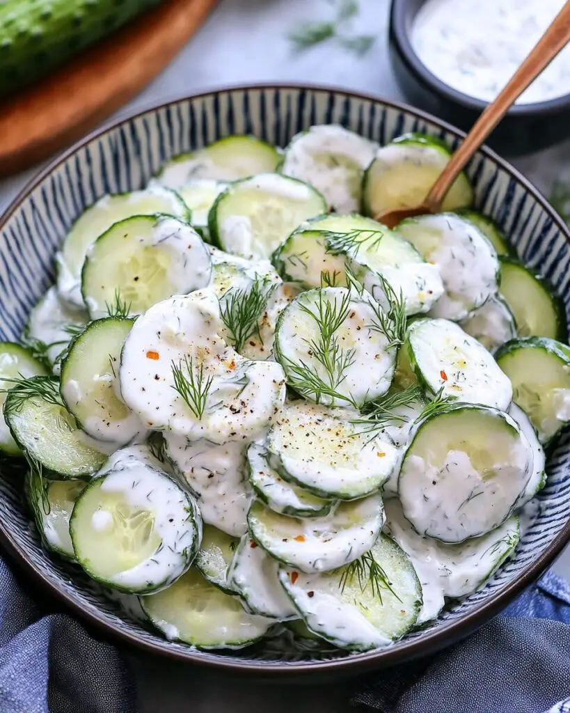 Creamy Cucumber Salad with Greek Yogurt