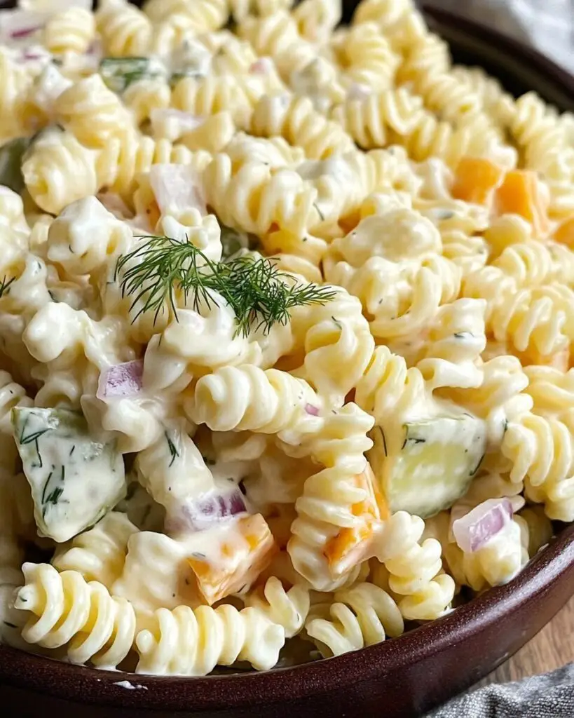 Dill Pickle Pasta Salad