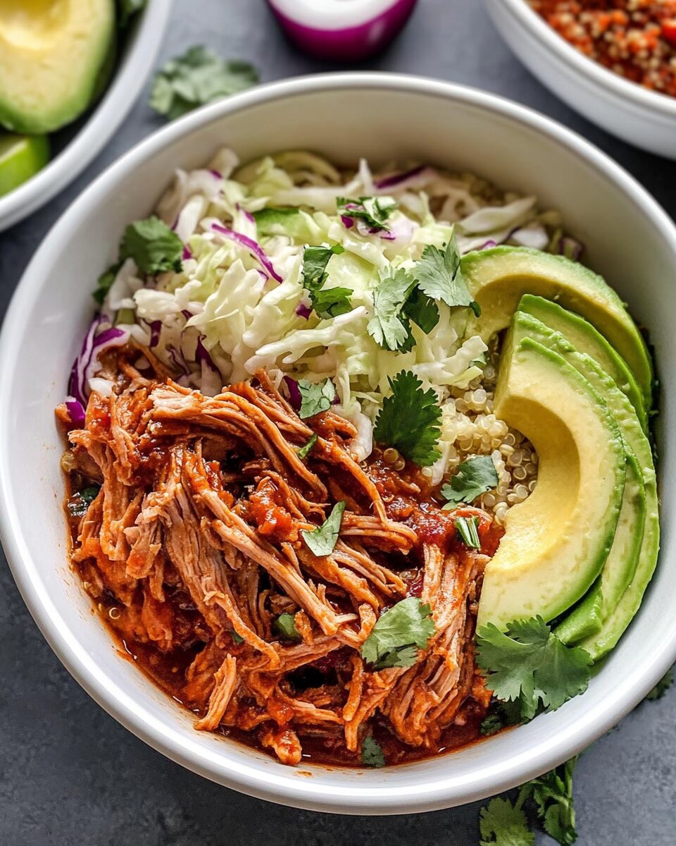 Crockpot Pulled Pork Bowls